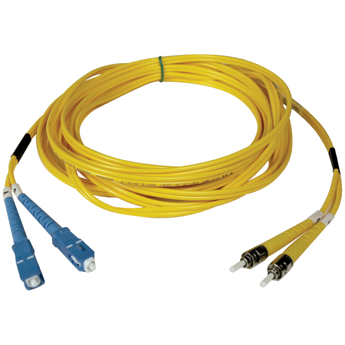 Tripp Lite Fiber Optic Duplex Patch Cable - SC Male - ST Male - 2m - Yellow