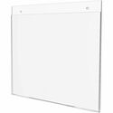 Deflecto Classic Image Wall Mount Sign Holders - 1 Each - 11" (279.40 mm) Width x 8.50" (215.90 mm) Height - Wall Mountable - Plastic - Clear