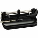 Swingline Lever Handle Heavy-Duty Punch - 7 Punch Head(s) - 32 Sheet - 9/32" , 11/32" , 13/32" Punch Size - Black