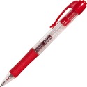 Integra Retractable 0.5mm Gel Pens - Fine Pen Point - 0.5 mm Pen Point Size - Retractable - Red - Red Barrel - Metal Tip - 1 Dozen
