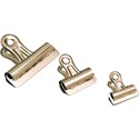 Acme United Chrome Bulldog Clip - 2" (50.80 mm) Width - 12 / Box - Steel