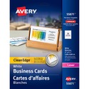 Avery Business Card - 2" x 3 1/2" - 200 / Pack - Heavyweight - White