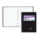 Blueline 82 Series Accounting Book - 112 Sheet(s) - Perfect Bind - 7 11/16" (19.5 cm) x 10 1/4" (26 cm) Sheet Size - White Sheet(s) - Black Cover - Recycled - 1 Each