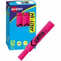 Avery Hi-Liter Desk Style Highlighter - Chisel Marker Point Style - Fluorescent Pink - 1 Each
