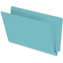 Pendaflex Legal Recycled End Tab File Folder - 3/4" Expansion - Turquoise - 10% Recycled - 50 / Box