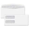 Blueline Double Window Envelopes - Double Window - #9 - 4" Width x 9" Length - 100 / Box - White