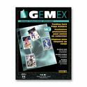 Gemex Trading Cards Page Holder - For Letter 8 1/2" x 11" Sheet - 3 x Holes - Ring Binder - Rectangular - Clear - Polypropylene - 10 / Pack