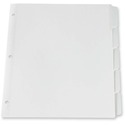 Oxford Heavy Duty Plain Tab Loose Leaf Index Divider - 5 Tab(s) - 8.50" Divider Width x 11" Divider Length - Letter - White Divider - Plastic Tab(s) - Recycled - Reinforced Edges, Heavy Duty - 5 / Set