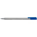 Staedtler Triplus Fineliner 334 - Super Fine Pen Point - 0.3 mm Pen Point Size - Blue Water Based Ink - Polypropylene Barrel - Metal Tip - 1 Each