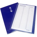 Winnable Poly Interoffice Envelope - Business - 10" Width x 15" Length - 1" Gusset - String/Button - Poly - 1Each - Dark Blue