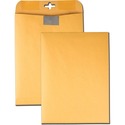 Quality Park 9 x 12 Postage Saving ClearClasp Envelopes with Reusable Redi-Tac Closure - 9" Width x 12" Length - 28 lb - Clasp - 100 / Box - Kraft