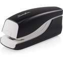 Swingline Breeze Automatic Stapler - 20 of 20lb Paper Sheets Capacity - 105 Staple Capacity - Half Strip - 1/4" Staple Size - 4 x AA Batteries - 1 Each - Black