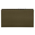 Business Source 1/3 Tab Cut Legal Recycled Hanging Folder - 8 1/2" x 14" - Poly - Green - 100% Recycled - 25 / Box
