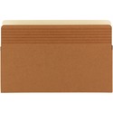 Smead Easy Grip Straight Tab Cut Legal Recycled File Pocket - 8 1/2" x 14" - 5 1/4" Expansion - Redrope - Redrope - 30% Recycled - 10 / Box