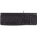 Logitech K120 Wired Keyboard for Windows, USB Plug-and-Play, Full-Size, Spill-Resistant, Curved Space Bar, Compatible with PC, Laptop (French Layout) - Cable Connectivity - USB Interface - French (Canada) - PC