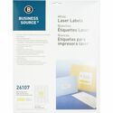 Business Source Address Laser Labels - 1/2" Width x 1 3/4" Length - Permanent Adhesive - Rectangle - Laser - White - 80 / Sheet - 25 Total Sheets - 2000 / Pack - Lignin-free, Jam-free