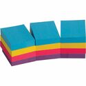 Business Source Extreme Color Adhesive Notes - 1 1/2" x 2" - Rectangle - Unruled - Assorted - Self-adhesive, Repositionable, Solvent-free Adhesive - 12 / Pack