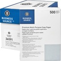 Business Source Premium Multipurpose Copy Paper - Letter - 8.5" (215.9 mm) x 11" (279.4 mm) - 20 lb Basis Weight - 92 Brightness - 5000 / Carton - White