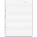 Blueline MiracleBind Notebook Refill Pages - Letter - 50 Sheets - 100 Pages - Ruled Margin - Letter - 8 1/2" x 11" - White Paper - Micro Perforated, Repositionable, Acid-free, Punched, Removable - Recycled - 50 Pack