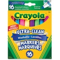 Crayola Washable Marker - Broad Marker Point - Conical Marker Point Style - 16 / Pack