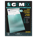 Gemex Vinyl File Pocket - 3" x 5" - Vinyl - Clear - 10 / Pack