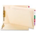 Smead TUFF Straight Tab Cut Letter Recycled End Tab File Folder - 8 1/2" x 11" - 3/4" Expansion - 2 x 2B Fastener(s) - 2" Fastener Capacity for Folder - Poly - Manila - 10% Recycled - 50 / Box