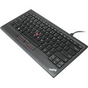 Lenovo ThinkPad Compact USB Keyboard with TrackPoint - US English - Cable Connectivity - USB Interface - English (US) - Computer, Tablet - Trackpoint - PC - Scissors Keyswitch - Black