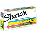 Sharpie Accent Highlighter - Liquid Pen - Micro Marker Point - Chisel Marker Point Style - Fluorescent Pink Pigment-based Ink - 12 / Dozen