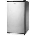 Royal Sovereign 4.0 Cubic Ft Compact Stainless Steel Refrigerator- RMF-113SS - 113.27 L - Manual Defrost - Reversible - 90.61 L Net Refrigerator Capacity - 22.65 L Net Freezer Capacity - Black, Stainless Steel - 40 dB Noise