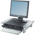 Fellowes Office Suites Monitor Riser - Up to 21" Screen Support - 36.29 kg Load Capacity - 4.19" (106.43 mm) Height x 19.88" (504.95 mm) Width x 14.06" (357.12 mm) Depth - Desktop - High Performance Steel (HPS) - Black, Silver