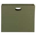 Smead Letter Recycled Hanging Folder - 8 1/2" x 11" - 3 1/2" Expansion - Standard Green - 10 / Box