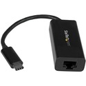 StarTech.com USB C to Gigabit Ethernet Adapter - Thunderbolt 3 - 10/100/1000Mbps - Black - USB-C to Ethernet dongle; Up to Gigabit speeds - Plug and play; USB C, Thunderbolt 3/4 - Windows 7 & up, Windows Server, macOS 10.14 & up, Linux kernel 4.11 & up (LTS only), ChromeOS, Android & iOS (iPhone 15 and up) - Compact design USB bus-powered