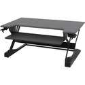 Ergotron WorkFit-TL, Sit-Stand Desktop Workstation (black) - Rectangle Top - 18.14 kg Capacity - Adjustable Height15" Adjustment x 37.5" Table Top Width x 25" Table Top Depth - Black - 1 Each