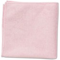 Rubbermaid Commercial 2x12 Light Commercial Microfiber Cloth Red - For Commercial - 12" (304.80 mm) Length x 12" (304.80 mm) Width - 24 / Pack - Bleach-safe, Washable, Durable, Chemical Resistant - Pink