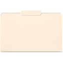 Business Source 1/3 Tab Cut Legal Recycled Top Tab File Folder - 8 1/2" x 14" - 3/4" Expansion - Manila - 10% Recycled - 100 / Box