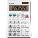 Sharp Calculators EL-330WB 10-Digit Professional Desktop Calculator - 4-Key Memory, Sign Change, Backspace Key, Auto Power Off, Double Zero - 10 Digits - LCD - 1.1" x 3.8" x 5.9" - White - Desktop - 1 Each