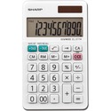 Sharp Calculators EL-377WB 10-Digit Professional Handheld Calculator - Sign Change, Auto Power Off - 10 Digits - LCD - 0.3" x 2.8" x 4.8" - White - Handheld - 1 Each