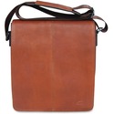 MANCINI COLOMBIAN Carrying Case (Messenger) Tablet - Cognac - Colombian Leather Body - Shoulder Strap - 10.25" (260.35 mm) Height x 12" (304.80 mm) Width x 3" (76.20 mm) Depth - 1 Each