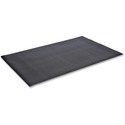 Floortex Anti-fatigue Mat - Mailroom, Packaging Station, Cashier's Station, Service Counter - 60" (1524 mm) Length x 36" (914.40 mm) Depth x 0.375" (9.53 mm) Thickness - Rectangular - PVC Sponge - Black - 1Each