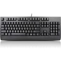 Lenovo USB Keyboard Black US English 103P - Cable Connectivity - USB Interface - English (US) - QWERTY Layout - Desktop Computer, Workstation, Notebook - Windows - Rubber Dome Keyswitch - Black