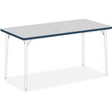 Lorell Classroom Activity Tabletop - Gray Nebula Rectangle, High Pressure Laminate (HPL) Top - 60" Table Top Width x 30" Table Top Depth x 1.1" Table Top Thickness - 1 Each