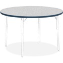 Lorell Classroom Activity Tabletop - Gray Nebula Round, High Pressure Laminate (HPL) Top - 1.1" Table Top Thickness x 48" Table Top Diameter - Assembly Required - 1 Each