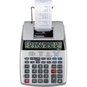 Canon P23-DHV-3 12-digit Printing Calculator - Clock, Calendar, Decimal Point Selector Switch, Sign Change - 2.2" x 6.4" x 9.1" - Silver - 1 Each
