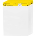 Post-it Self-stick Plain Easel Pads - 30 Sheets - 25" x 30" - White Paper - Adhesive Backing, Repositionable - 6 / Pack