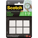 Scotch Indoor Hook/Loop Fasteners - 12 / Pack - White