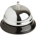 Business Source Nickel Plated Call Bell - Nickel Plated - , Chromed - Steel - Silver, Black Color