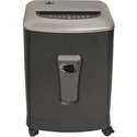 Business Source Light Duty Cross-cut Shredder - Non-continuous Shredder - Cross Cut - 12 Per Pass - for shredding Paper, Credit Card, Staples, Paper Clip - P-3 - 8.7" Throat - 3 Minute Run Time - 30 Minute Cool Down Time - 16.01 L Wastebin Capacity - Graphite
