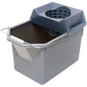 Rubbermaid Bucket and Mop Strainer - 14.20 L - Durable - 12" (304.80 mm) - Plastic - Gray - 1 Each