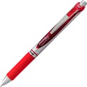 EnerGel EnerGel RTX Gel Pen - 0.3 mm Pen Point Size - Refillable - Retractable - Red Liquid Gel Ink Ink - Metal Barrel - 1 Each