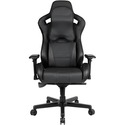 Anda Seat Dark Knight Series Gaming Chair - For Gaming - Memory Foam, Polyvinyl Chloride (PVC), Carbon Fiber, PU Leather - Black